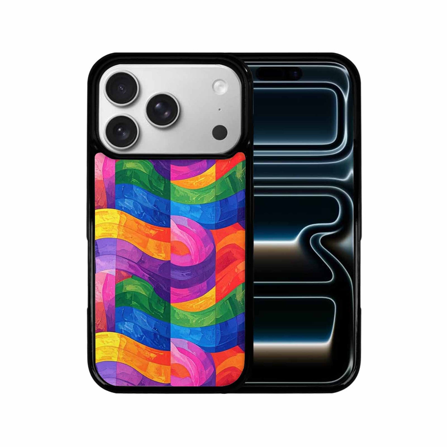 iPhone 17 Pro Case — Small Rainbow Pride Flag Stripe Original, Custom Printed Phone Case