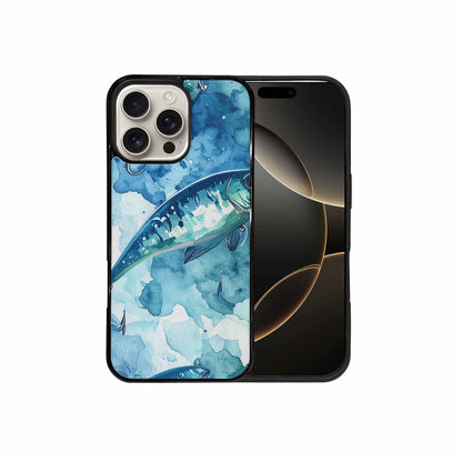 iPhone 16 Pro Max Case — Fishing Lure And Hook Pattern Seamless, Customized Protective Case