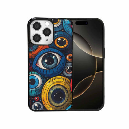 iPhone 15 Pro Max Case — Cartoon Eyeballs, Personalized Phone Case