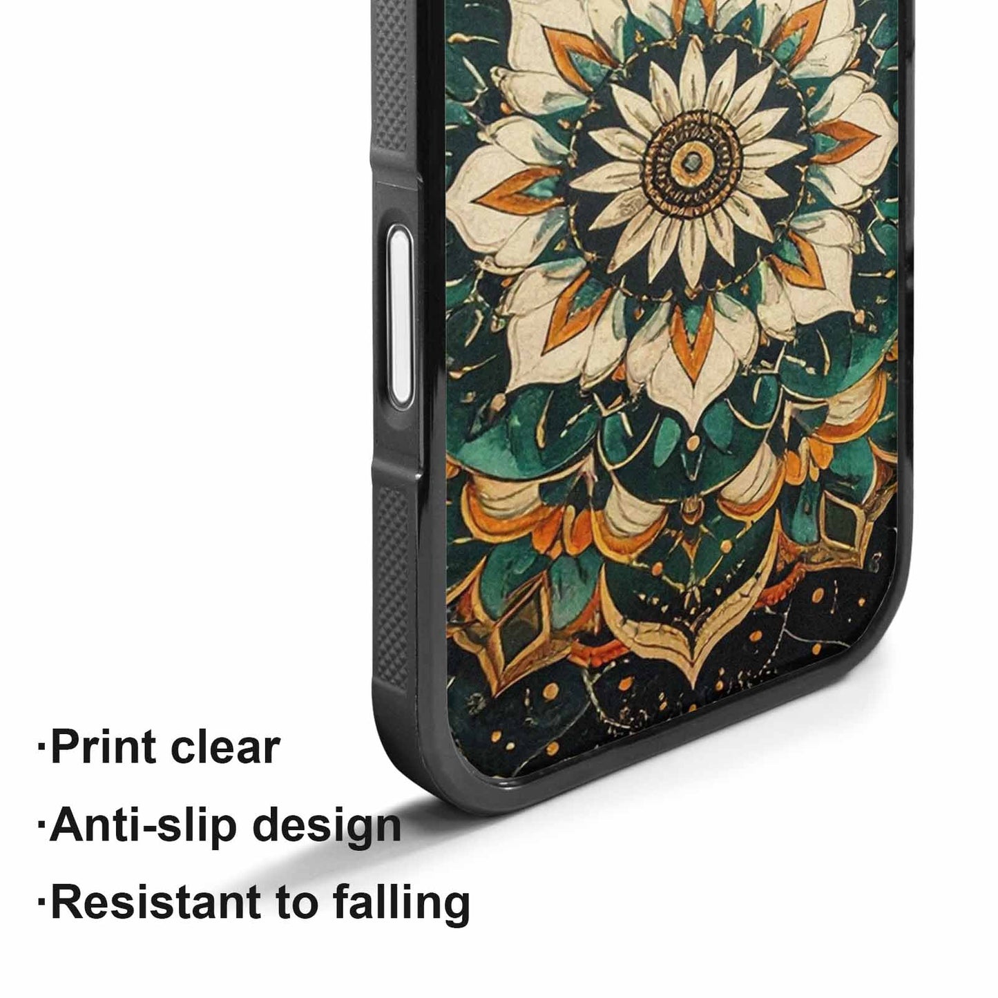 iPhone 17 Case — Small Mandala Pattern, Randomly Floral, Custom Art Phone Cover