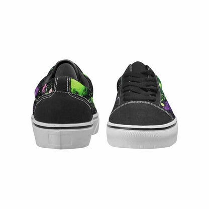 WOMEN'S Galaxy Nebula Lace-Up Canvas Melting Art Custom Sneakers