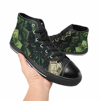 WOMEN'S Mandala High Top Canvas Wallpaper Art Sneakers