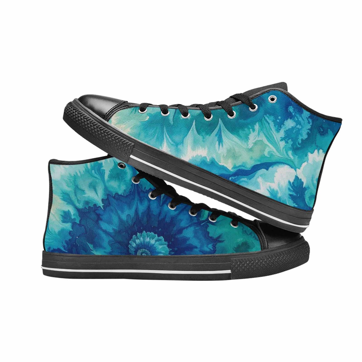 MEN'S Tie Dye - High Top Canvas Cottagecore Shoes