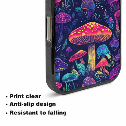 iPhone 16 Pro Max Case — Psychedelic Mushroom Custom Personalized Phone Cover, Customized Protective Case