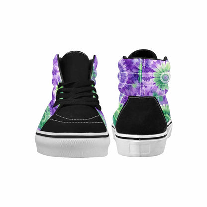 WOMEN'S Tie Dye - High Top Canvas Aesthetic Custom Sneakers