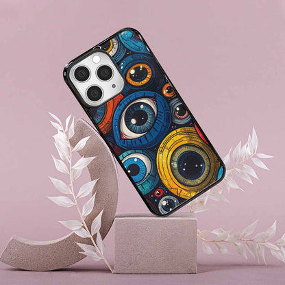 iPhone 15 Pro Max Case — Cartoon Eyeballs, Personalized Phone Case