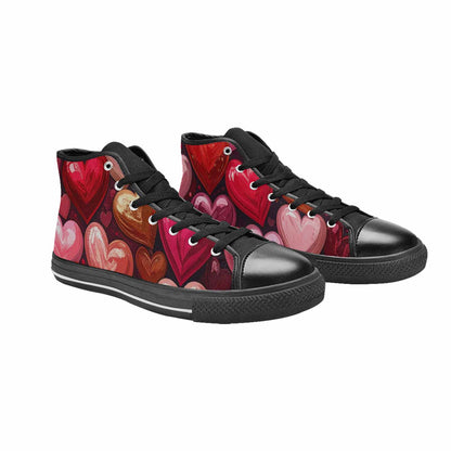 WOMEN'S No Words Or High Top Canvas Aesthetic Custom Sneakers