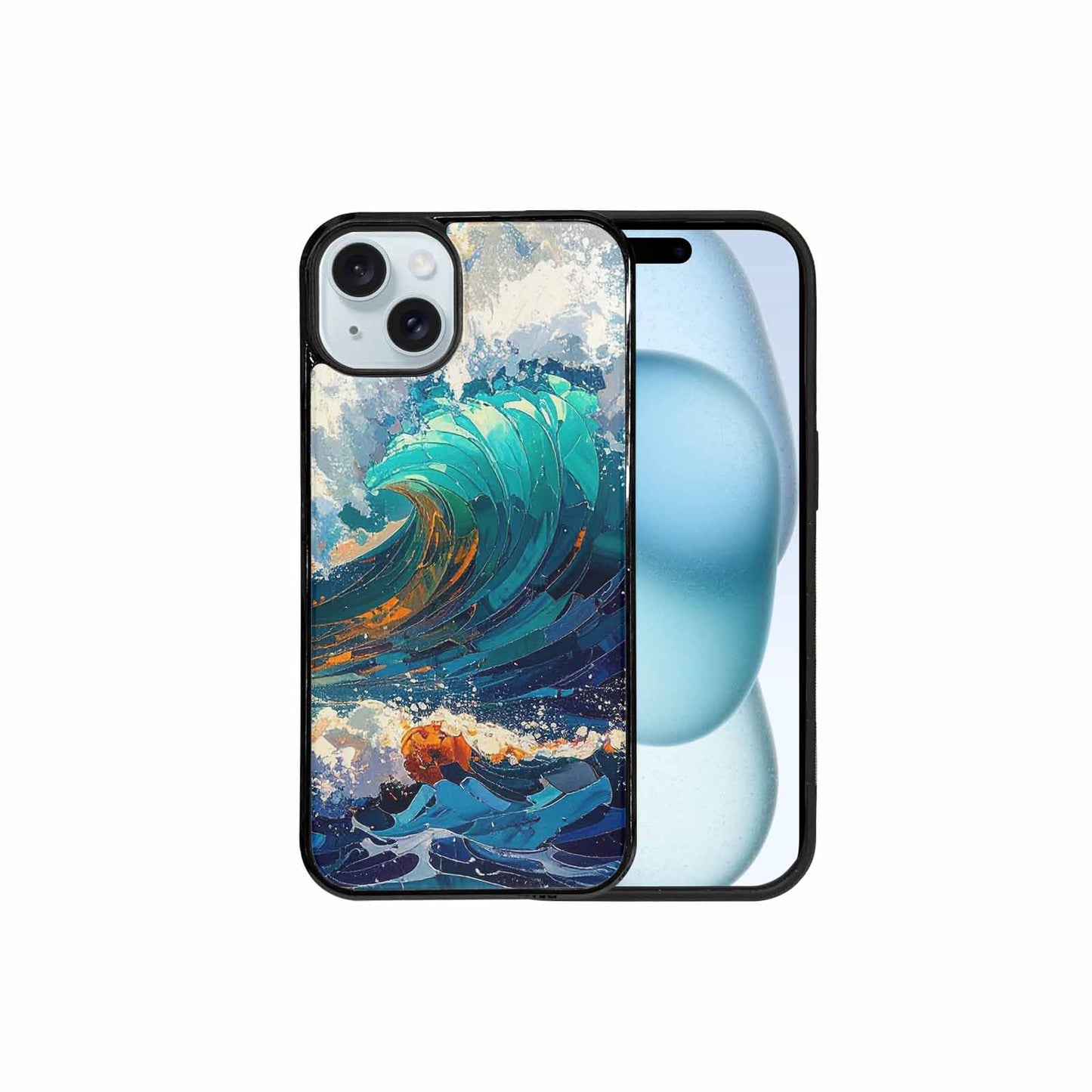 iPhone 15 Plus Case — Wave Crest Splash Wave Crest Splash, Original Design Phone Case