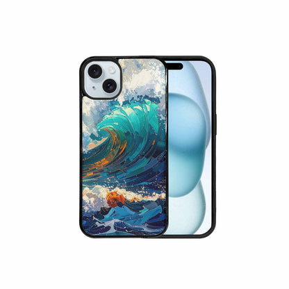 iPhone 15 Plus Case — Wave Crest Splash Wave Crest Splash, Original Design Phone Case