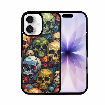 iPhone 17 Case — Skulls Pattern Hundreds Of Gothic Skulls, Customized Protective Case