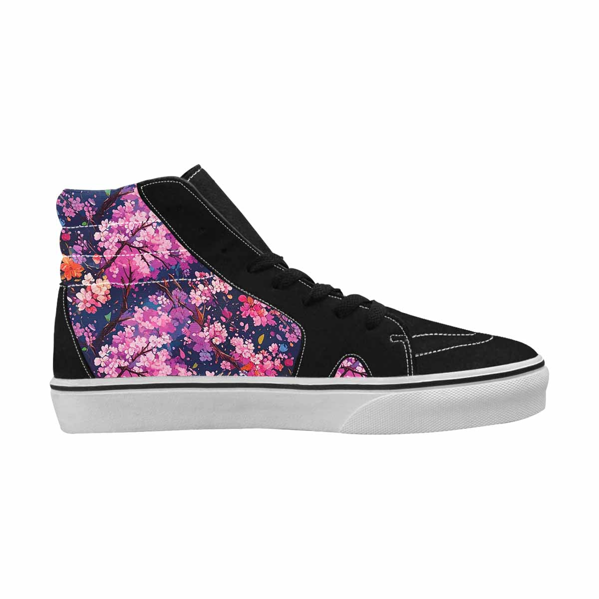 MEN'S Cherry Blossom Branch Cherry High Top Canvas Grunge Shoes