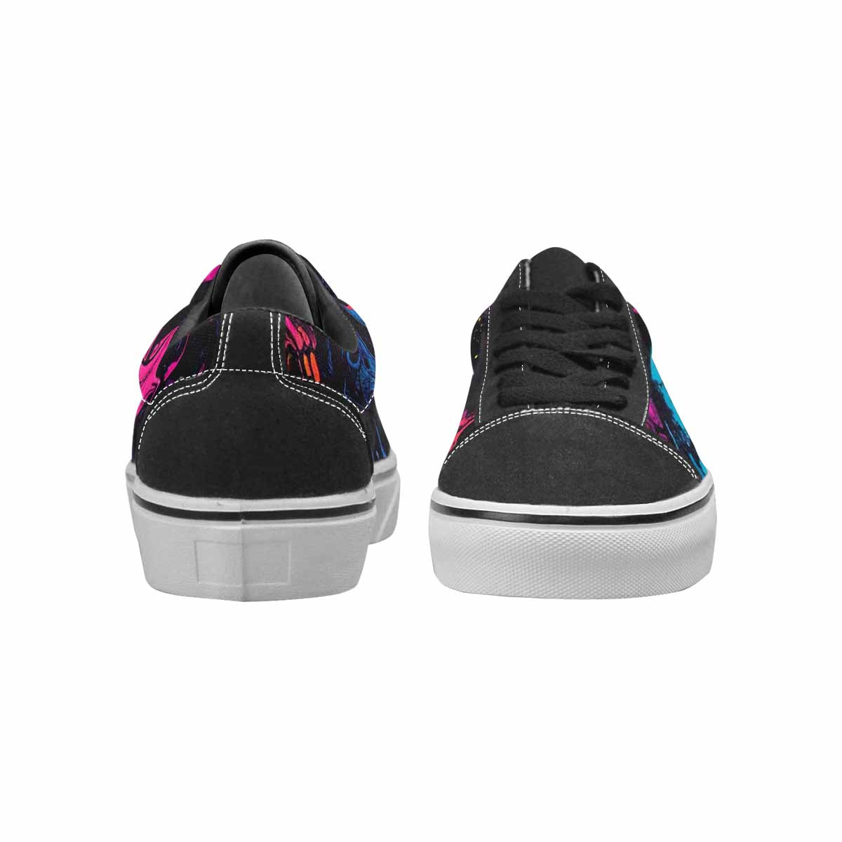 WOMEN'S 1000s Skulls Digital Camo Lace-Up Canvas Aesthetic Shoes