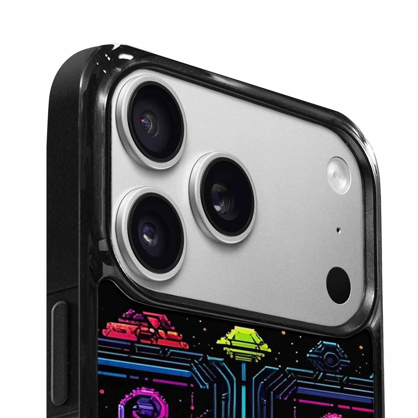 iPhone 17 Pro Case — Retro Pixel Art Pattern Bit Retro, Personalized Phone Case