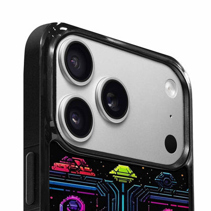 iPhone 17 Pro Case — Retro Pixel Art Pattern Bit Retro, Personalized Phone Case