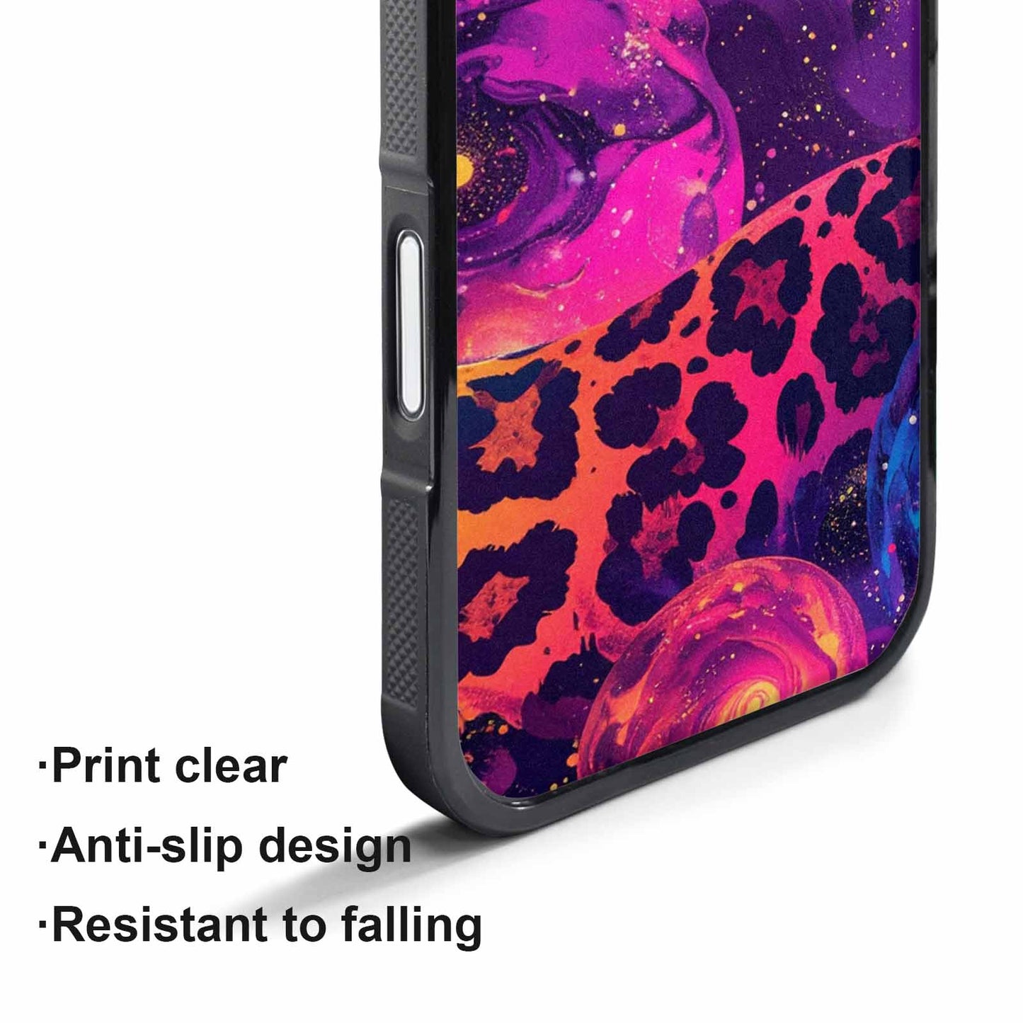 iPhone 17 Air Case — Leopard Print Galaxy Seamless Pattern Animal, Custom Art Phone Cover