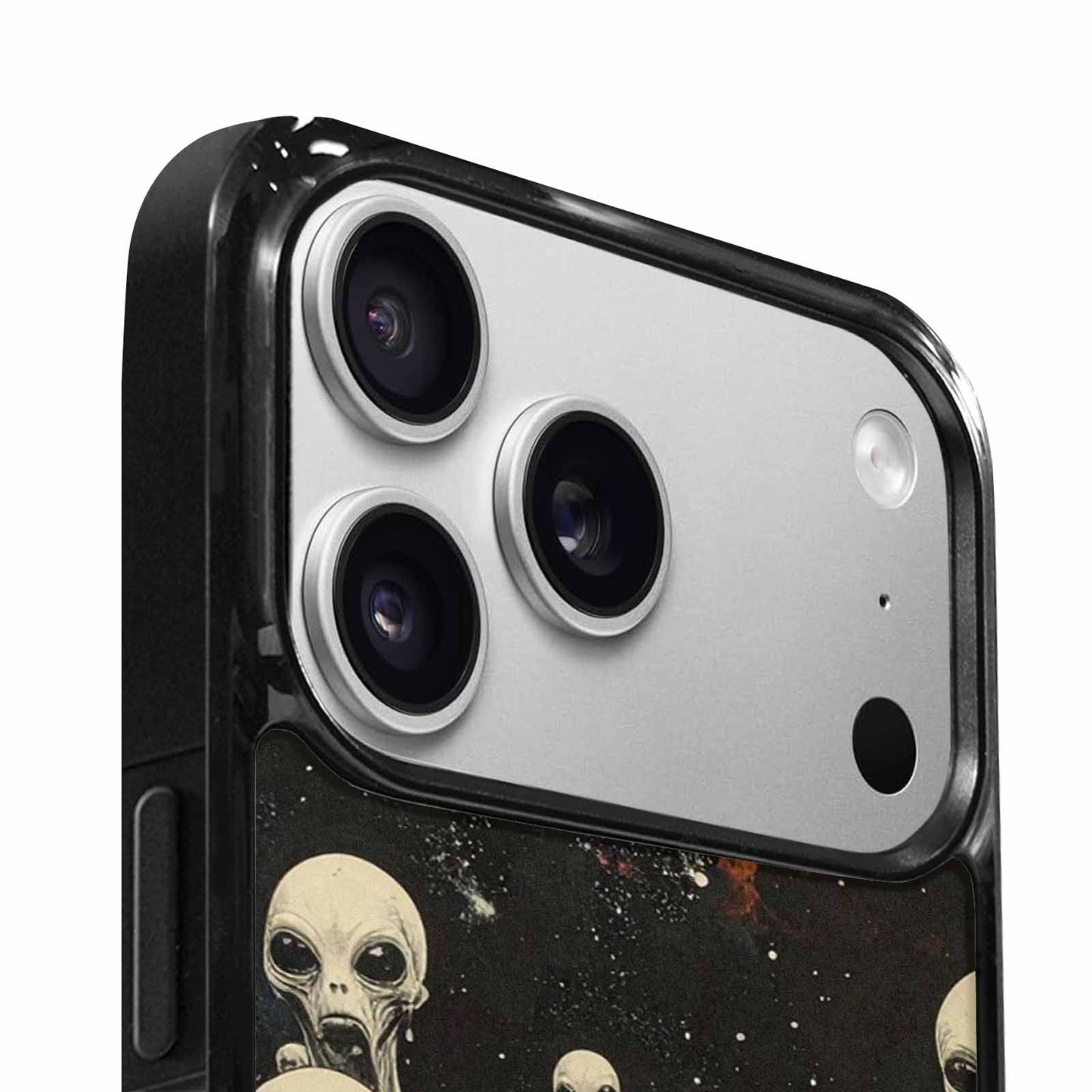 iPhone 17 Pro Max Case — Melting Aliens Pattern Alien Scifi, Custom Art Phone Cover