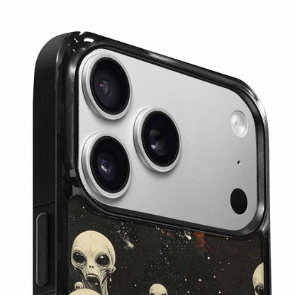 iPhone 17 Pro Max Case — Melting Aliens Pattern Alien Scifi, Custom Art Phone Cover