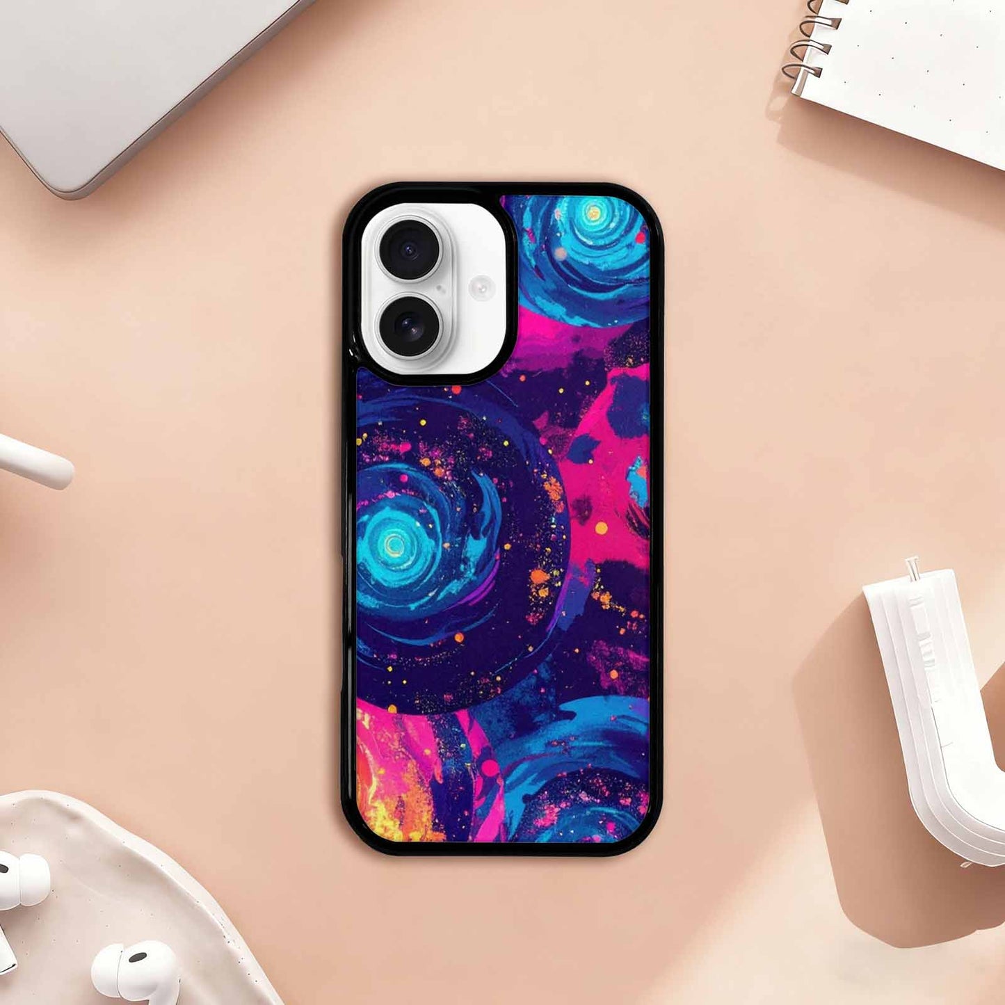 iPhone 17 Case — Leopard Print Galaxy Seamless Animal Print, Custom Phone Case