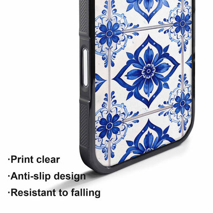 iPhone 17 Pro Max Case — Mexican Talavera Tile Pattern, Floral, Custom Printed Phone Case