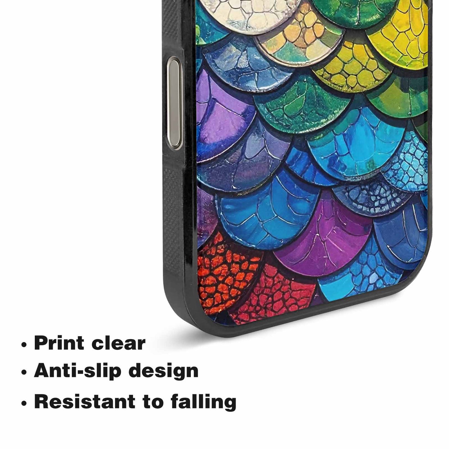 iPhone 16 Pro Case — Reptile Scale Full Color Vibrant Reptile, Custom Art Phone Cover