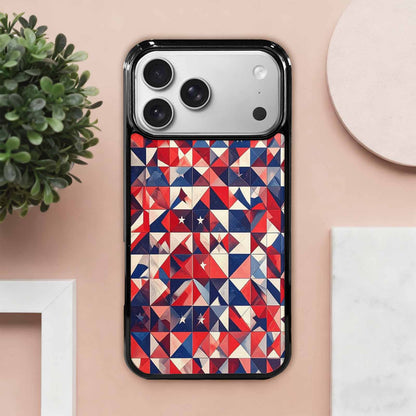 iPhone 17 Pro Max Case — Small American Flag Stars Galaxy Space, Custom Printed Phone Case