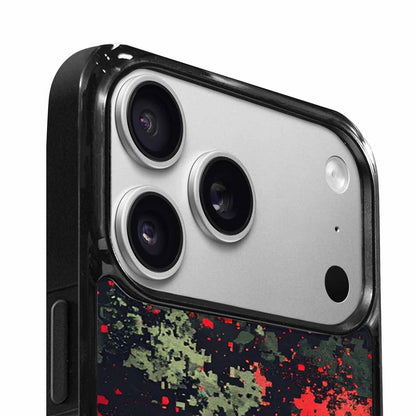 iPhone 17 Pro Case — Small Military Camouflage Blotch Pattern Camo, Custom Phone Case
