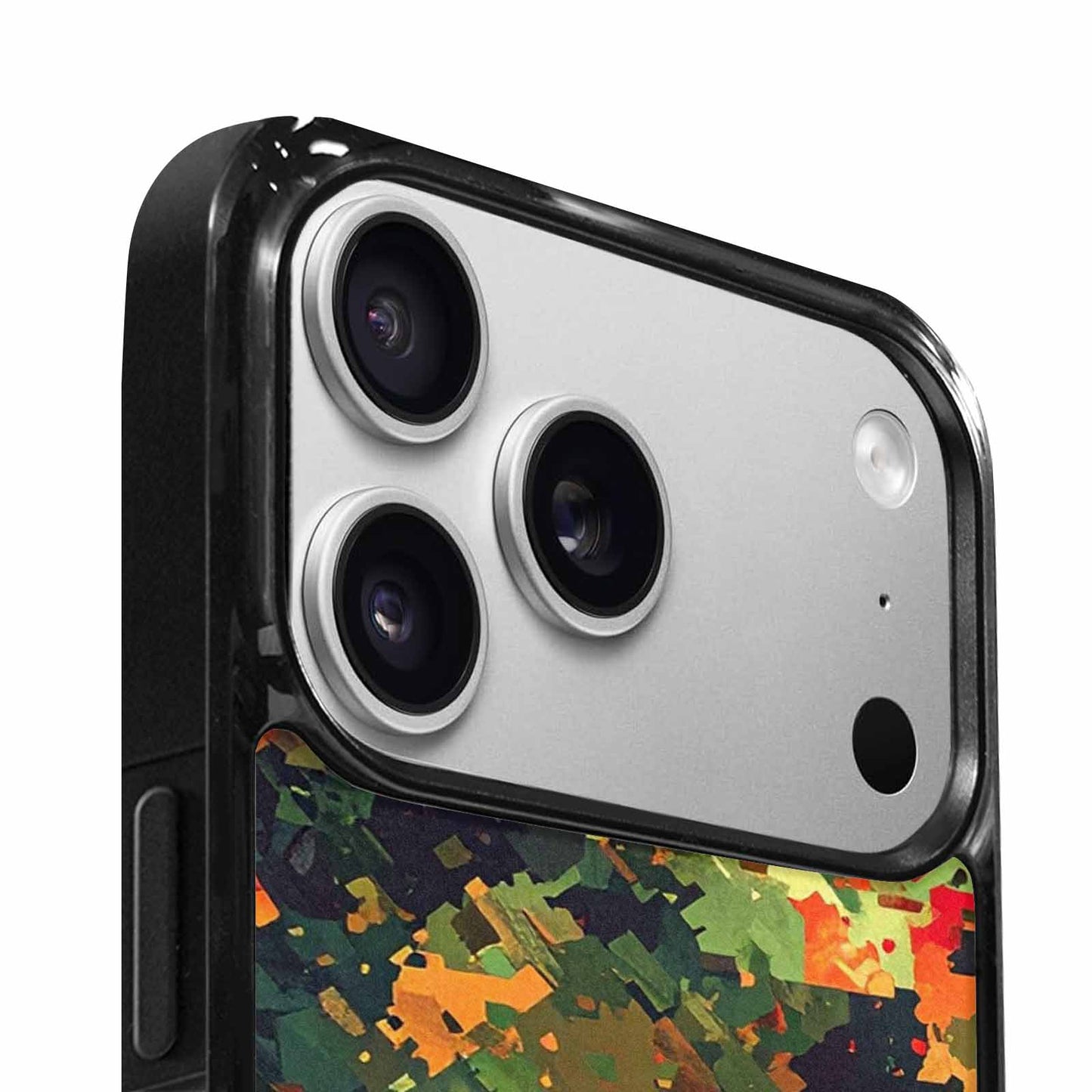 iPhone 17 Pro Max Case — Small Military Camouflage Blotch Camo, Unique Phone Case Design