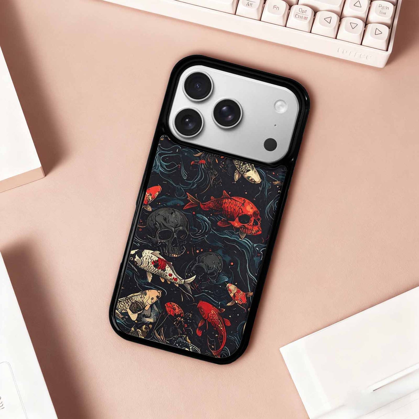 iPhone 17 Pro Case — Skull Dark Art Gothic Print Gothic, Personalized Phone Case