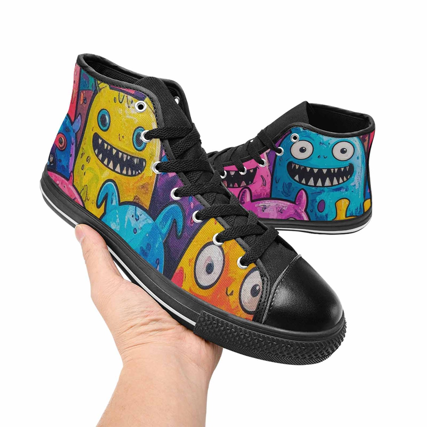 MEN'S Goofy Cartoon Monster High Top Canvas Aesthetic Shoes