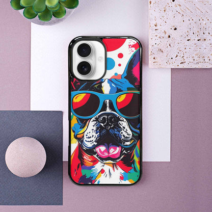 iPhone 16 Case — French Bulldog Pop Art Pattern, Customized Protective Case
