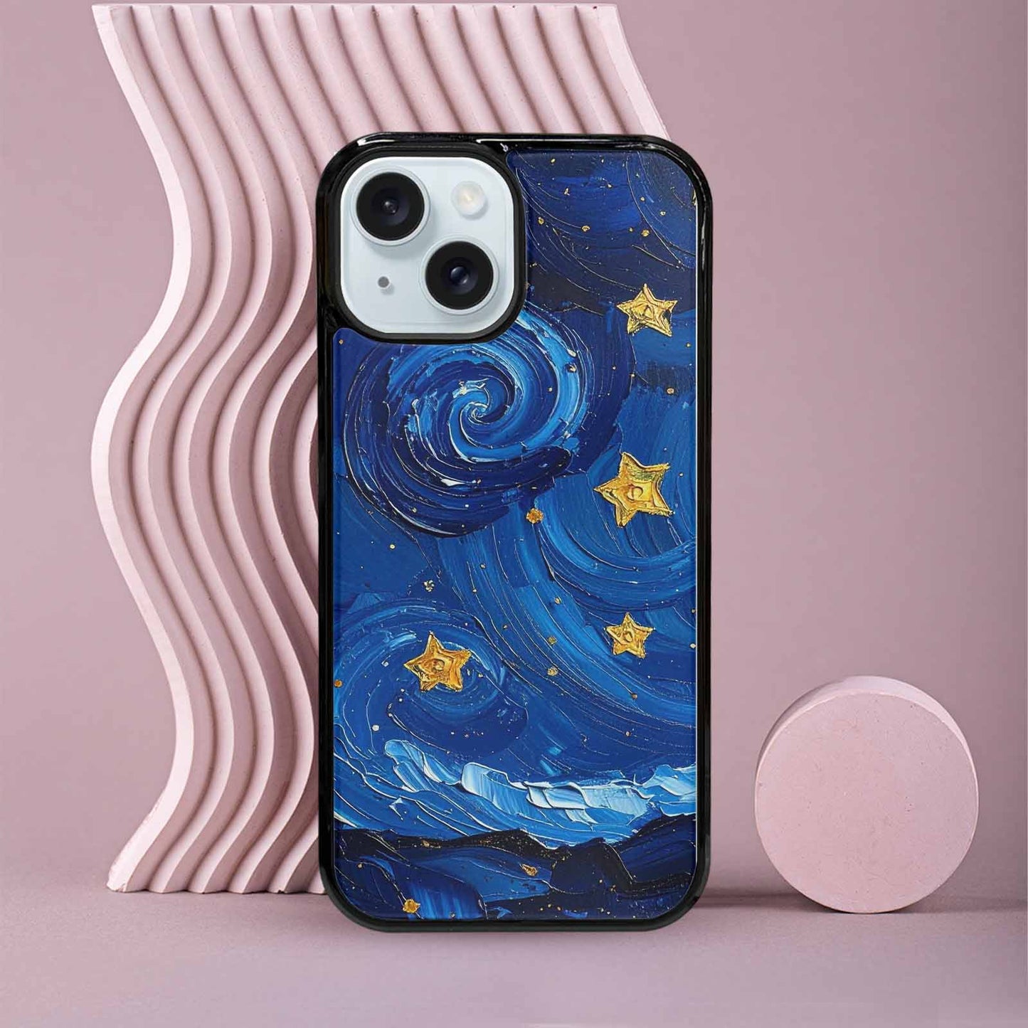 iPhone 15 Case — Starry Night Galaxy Custom, Original Design Phone Case