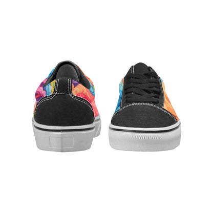 WOMEN'S Tie Dye Swirls Tie Lace-Up Canvas Neon Fantasy Shoes