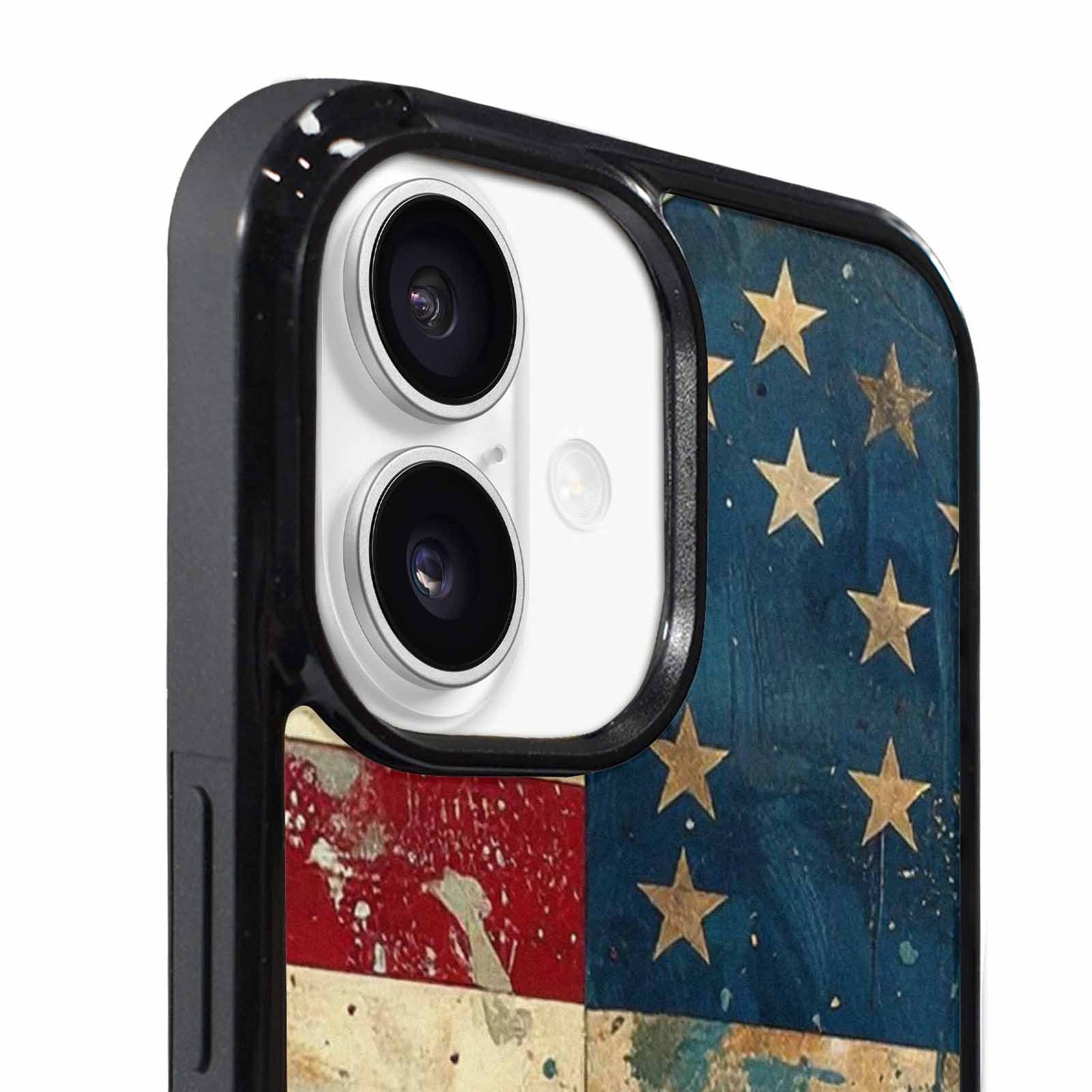 iPhone 17 Case — Small American Flag Stars Galaxy Space, Unique Phone Case Design