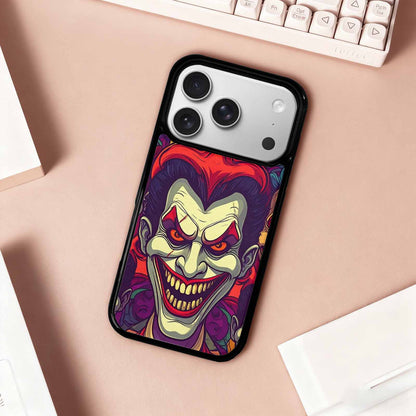 iPhone 17 Pro Case — Evil Circus Heads Faces Overlapping Cartoon, Unique Phone Case Design