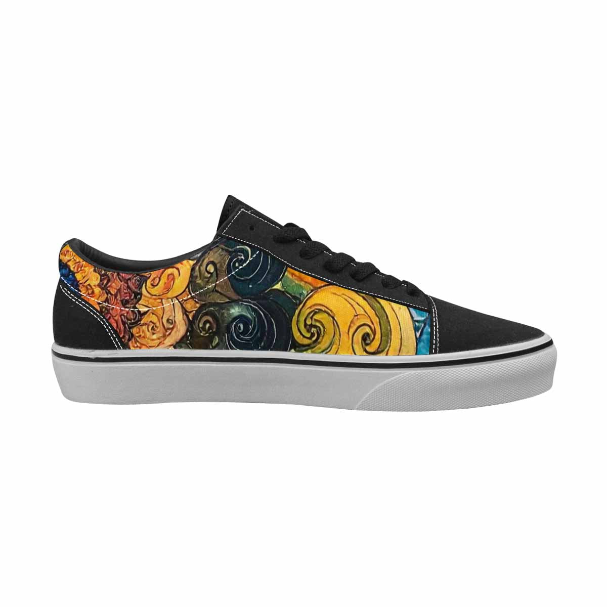 WOMEN'S Tie Lace-Up Canvas Kaleidoscope Sneakers