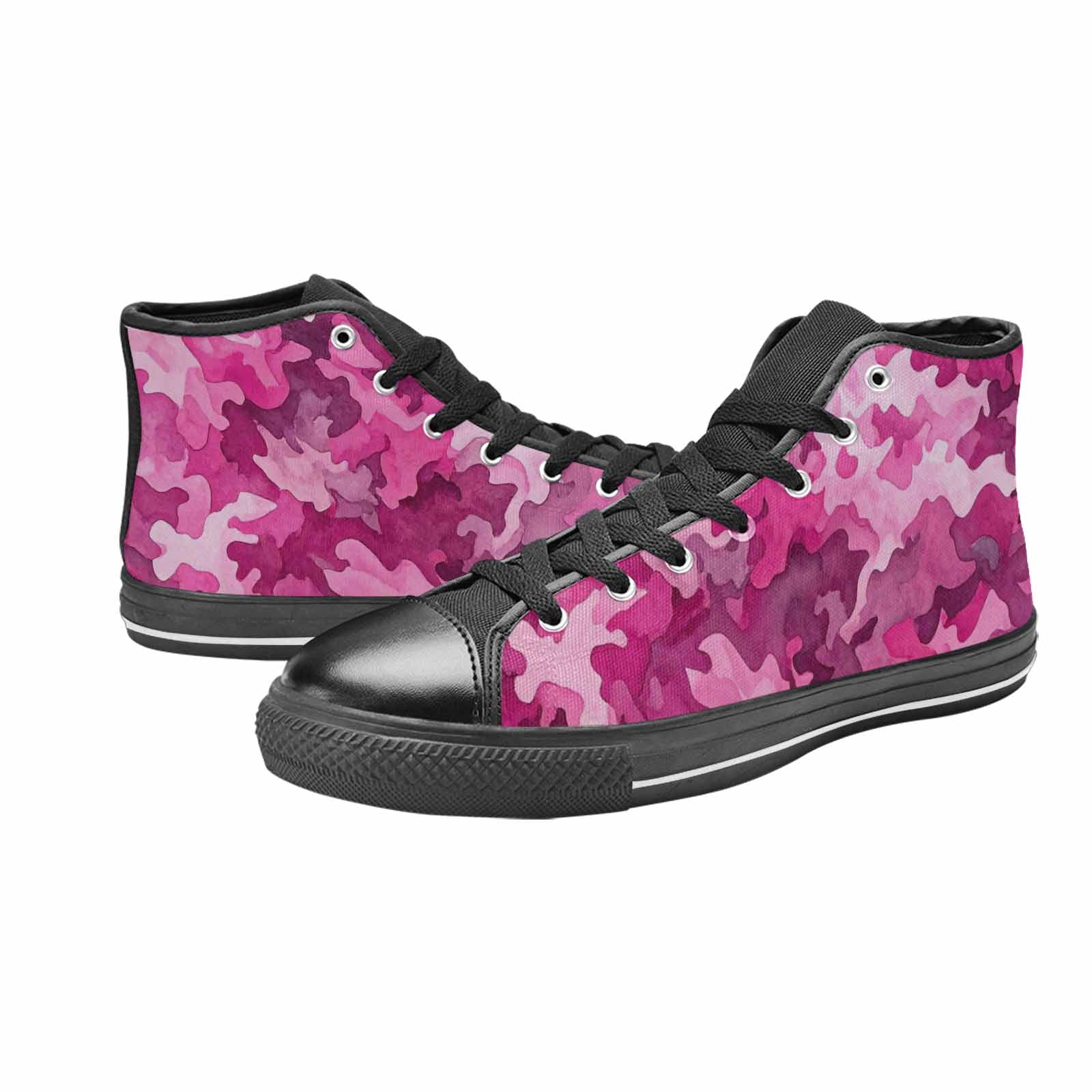 WOMEN'S Military Camouflage Blotch High Top Canvas Dreamcore Custom Shoes
