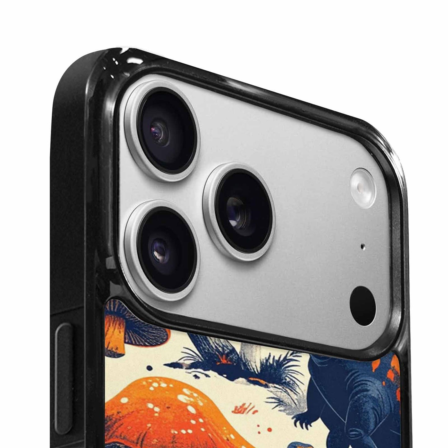 iPhone 17 Pro Case — Vintage Dinosaurs Mushroom Retro Vintage, Custom Designed Case Cover