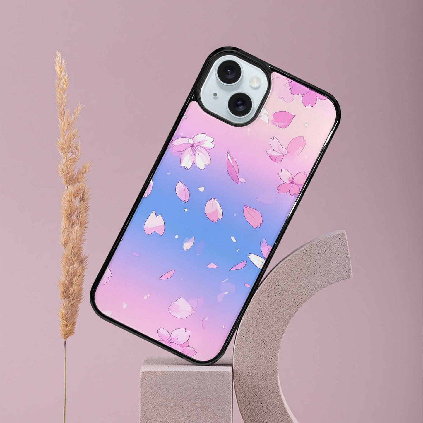 iPhone 15 Plus Case — Anime Cherry Blossom Custom, Unique Phone Case Design