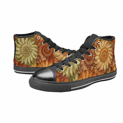 WOMEN'S Tie Dye - High Top Canvas Grunge Custom Sneakers