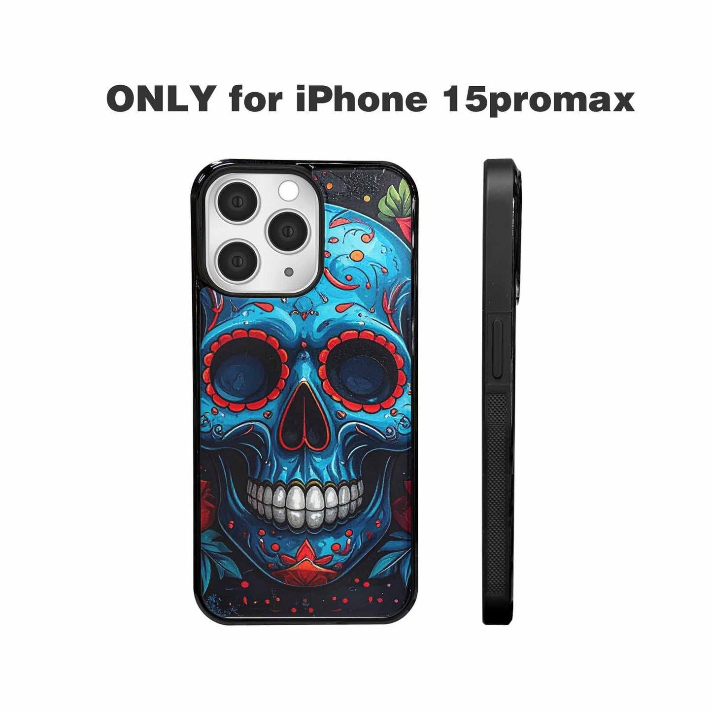 iPhone 15 Pro Max Case — Graffiti Skull, Original Design Phone Case