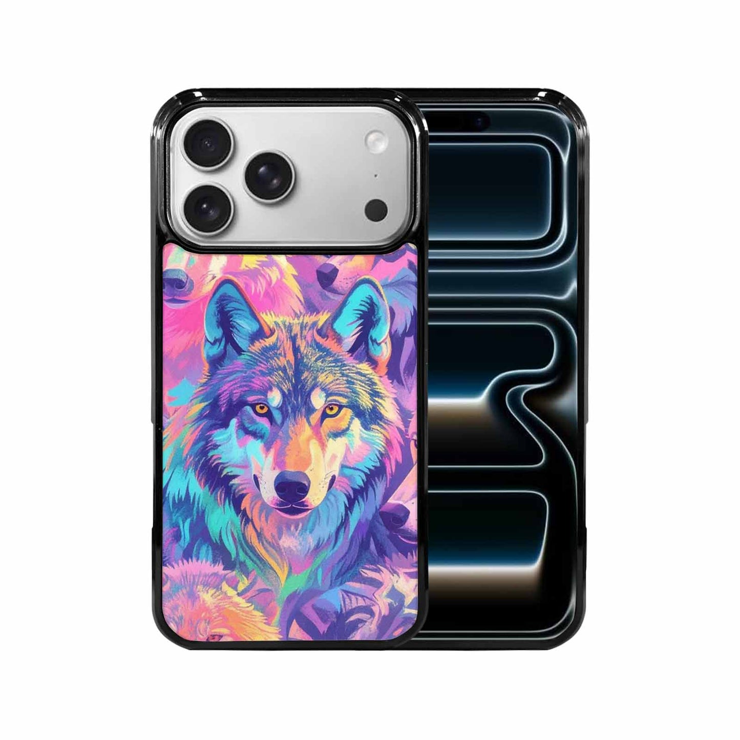 iPhone 17 Pro Max Case — Neon Zebra Print Animal Print, Custom Made Phone Cover