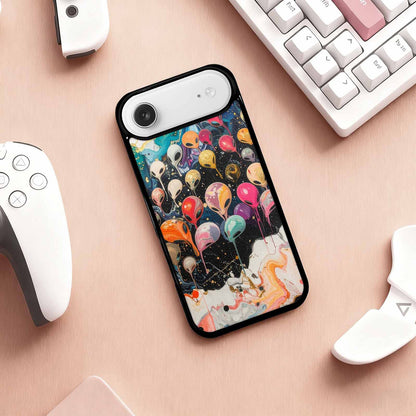 iPhone 17 Air Case — Aliens Marblealiens Pattern Uxx Alien Scifi, Custom Phone Case