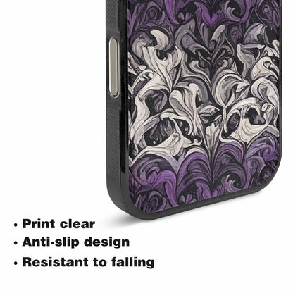iPhone 16 Pro Case — Asexual Flag Color Theme Small Rainbow, Custom Designed Case Cover