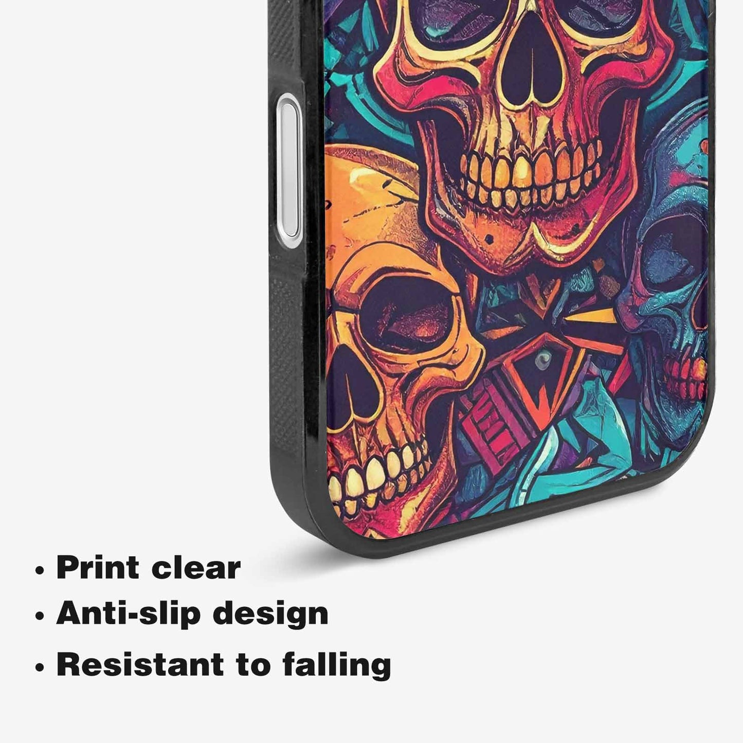 iPhone 16 Plus Case — Sacred Geometry Lots Of Skulls Seamless, Personalized Phone Case
