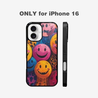 iPhone 16 Case — Smiley Faces Animal Printsmile P7v, Customized Protective Case