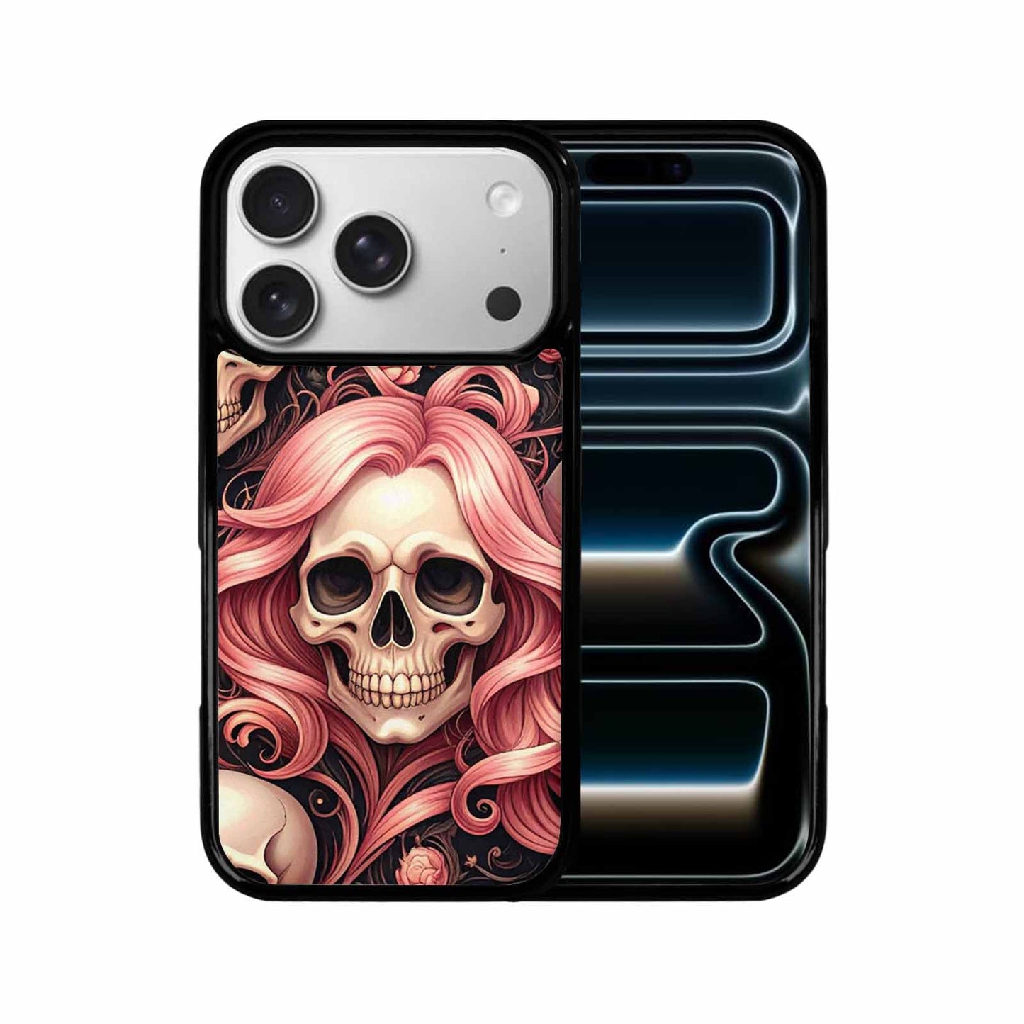 iPhone 17 Pro Case — Skull Dark Art Gothic Print Gothic, Custom Designed Case Cover