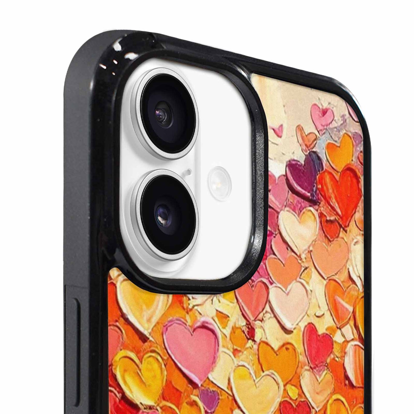 iPhone 17 Case — Full Color Vibrant Heart Original Art, Custom Phone Case