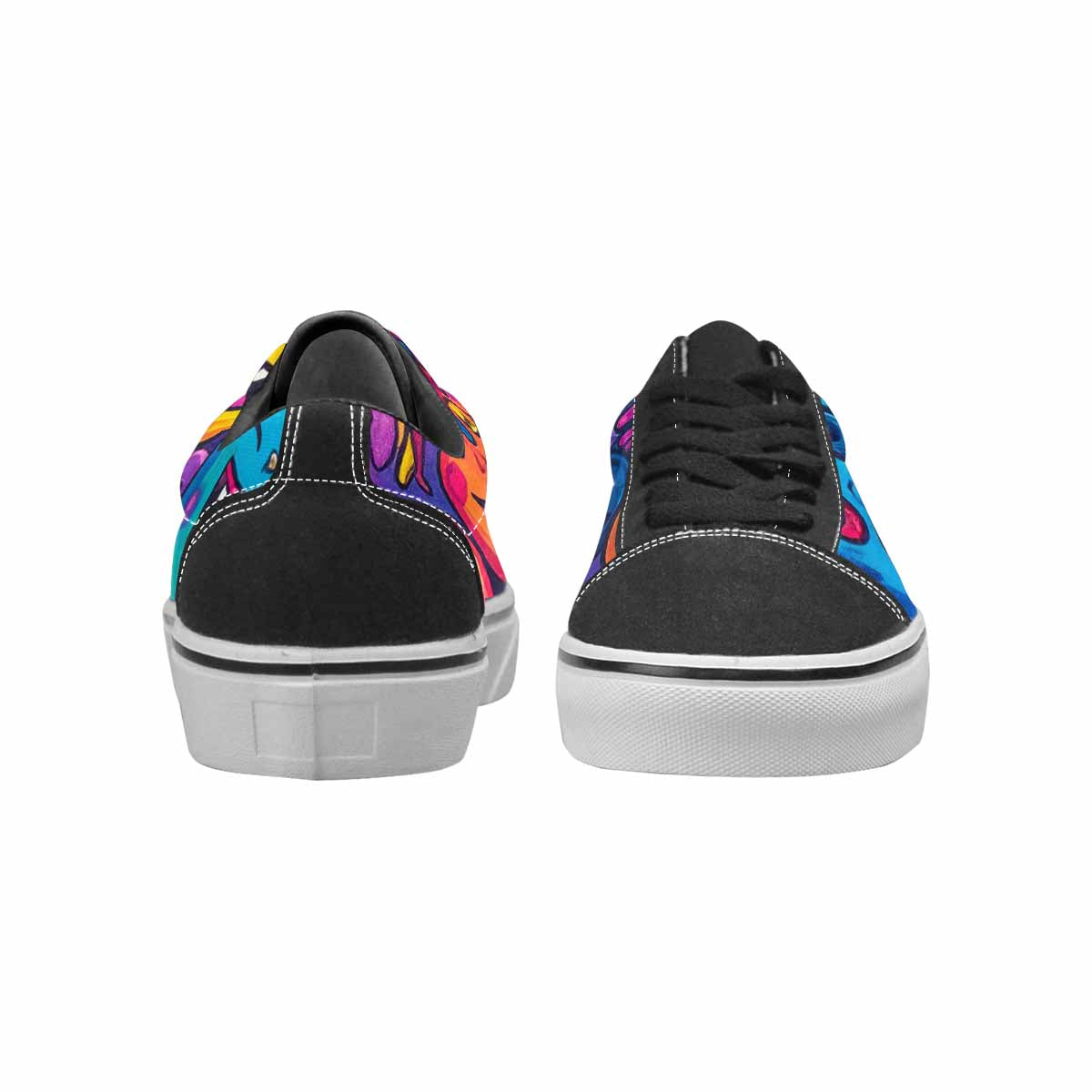 WOMEN'S Funny Looking Cartoon Canvas Lace-Up Grunge Custom Sneakers