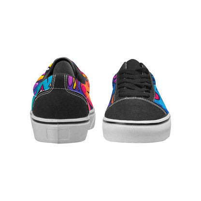 WOMEN'S Funny Looking Cartoon Canvas Lace-Up Grunge Custom Sneakers