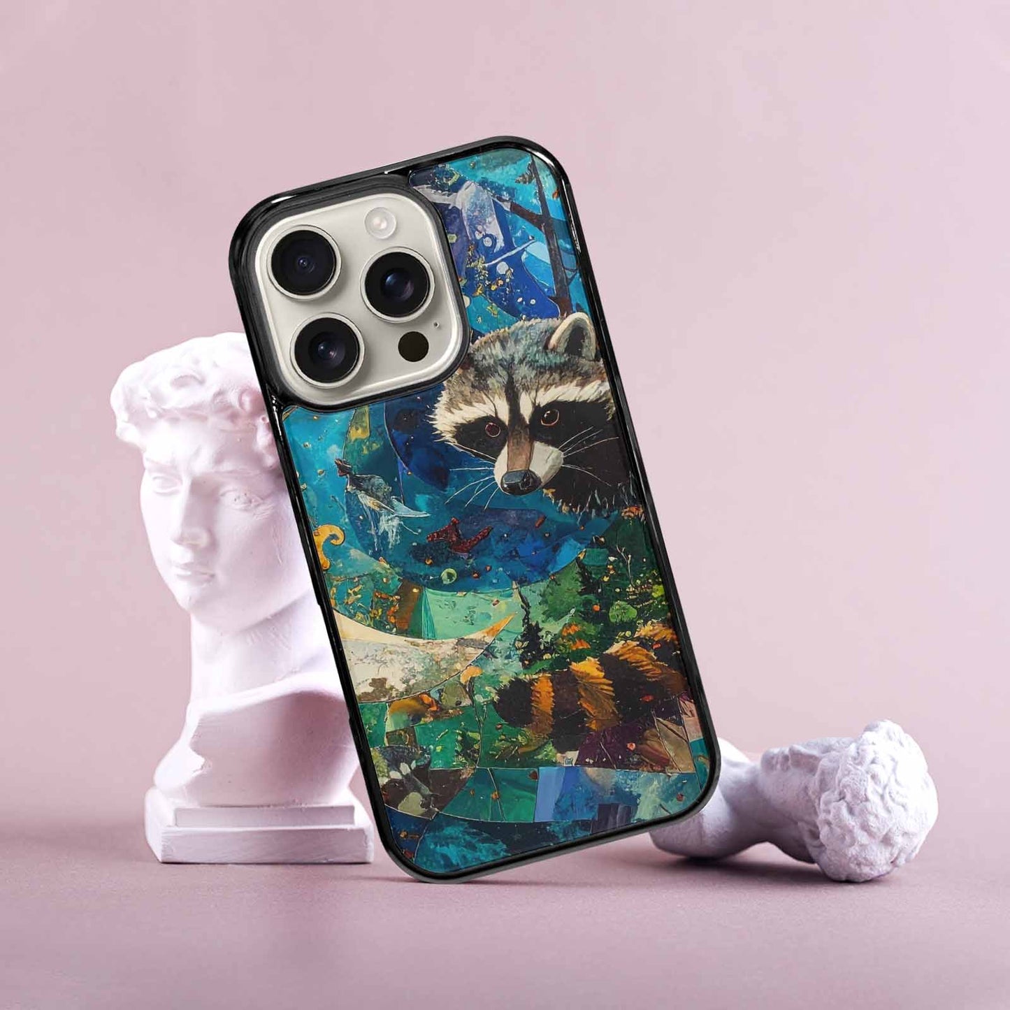 iPhone 16 Pro Case — Raccoon Bandit Raccoon Bandit Pattern Hundreds, Original Design Phone Case